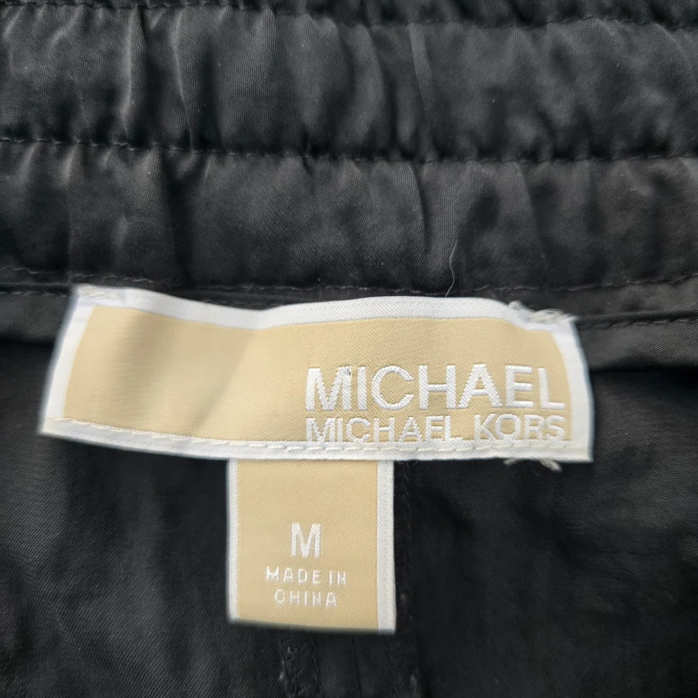 Michael Kors Black Drawstring‎ Maxi Skirt
